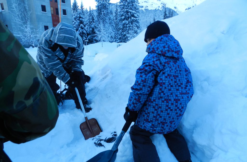 Avalanche rescue training