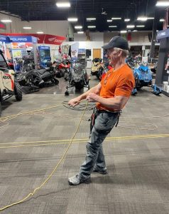 Mike Buck teaching crevasse rescue